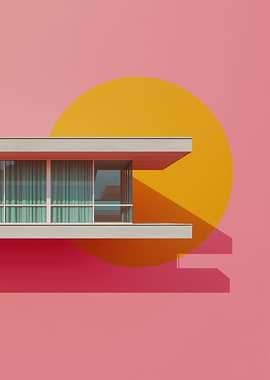 Modernist Architecture - Mid-Century Concept