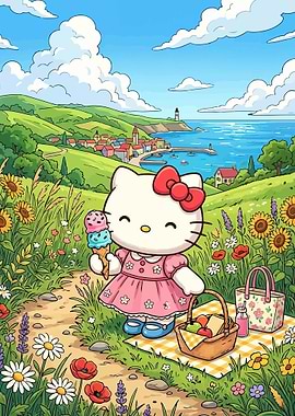 Hello Kitty Picnic by the Sea
