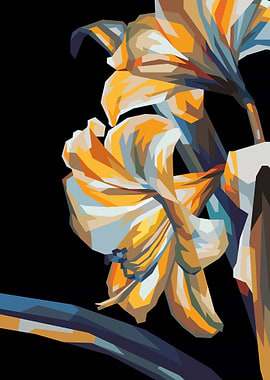 Geometric Floral Art