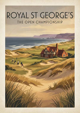 Royal St George's Golf Course Poster
