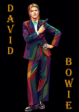 David Bowie Pop Art Portrait