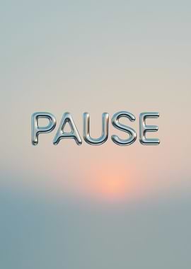 PAUSE text art