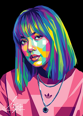 Lisa Pop Art Portrait