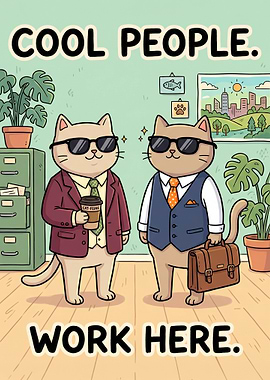 Cool Cats Work Here