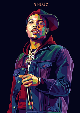 G Herbo Pop Art Portrait