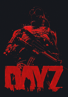 DayZ Soldier with Gas Mask and Rifle