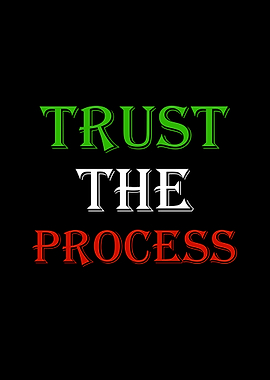 Trust The Process Text Art, Forex Trading Wall Art