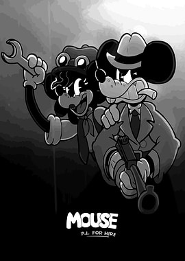 Mouse P.I. For Hire Duo Game Character Art