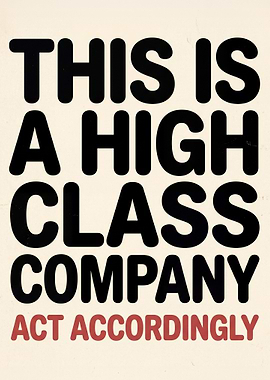 High Class Company Text Art