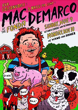 Mac DeMarco Concert Poster
