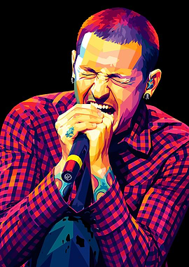 Chester Bennington Pop Art Portrait