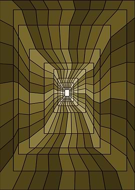 Abstract Geometric Tunnel Illusion