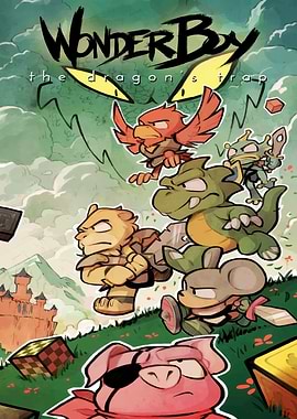 Wonder Boy The Dragon's Trap Cover Art