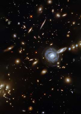 Deep Space Galaxy Cluster