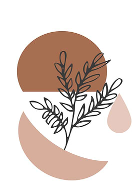Abstract Botanical Illustration