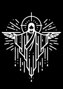 Jesus Christ Line Art