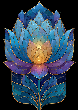 Cosmic Lotus Flower