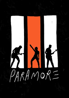 Paramore Band Silhouette Art