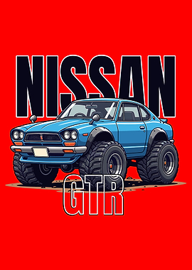Nissan GTR Monster Truck Art