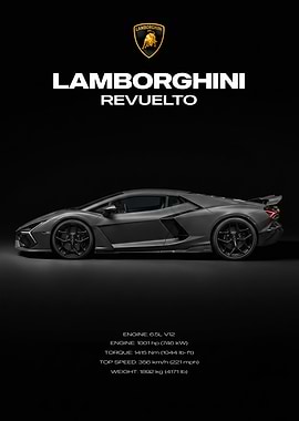 Lamborghini Revuelto Side Profile