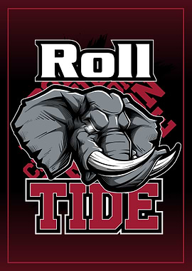 Roll Tide Elephant Graphic