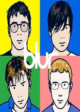 Blur Band Pop Art Portrait