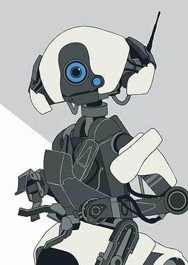 Mirrors edge catalyst Robot with Blue Eye