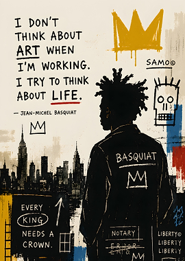 Jean-Michel Basquiat Quote and Artwork