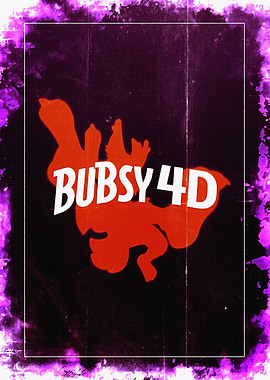 Bubsy 4D Game Poster