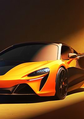 Orange McLaren Sports Car