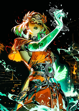 Goddess with Glowing Hands