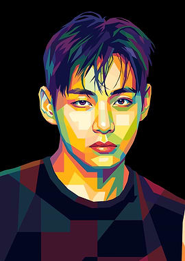 Kim Taehyung BTS Pop Art