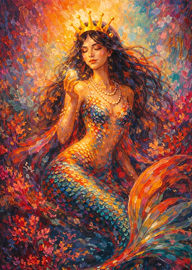 Mermaid Queen with Pearl