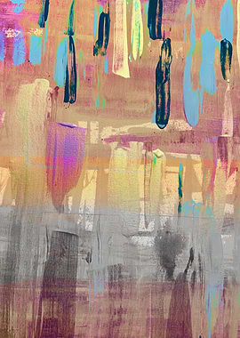 Abstract Brushstroke Painting