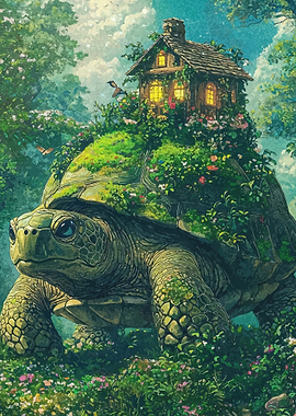 Magical Turtle House in Enchanted Forest
