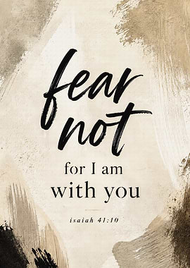 Fear Not Bible Verse Art