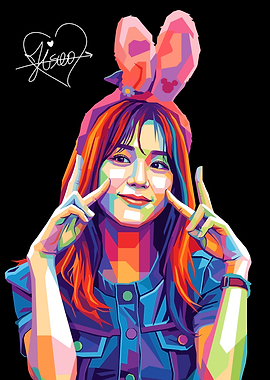 Jisoo Pop Art Portrait