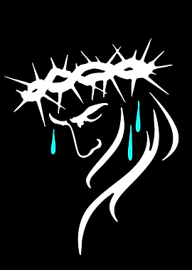 Jesus Crown of Thorns Crying