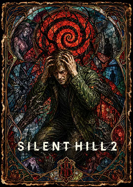 Silent Hill 2 Stained Glass Art