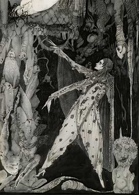 Dark Fantasy Figure in Ornate Costume