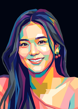 Jisoo Pop Art Portrait