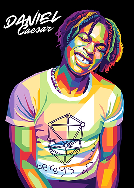 Daniel Caesar Pop Art Portrait