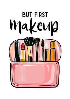 But First Makeup Illustration