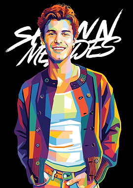 Shawn Mendes Pop Art Portrait