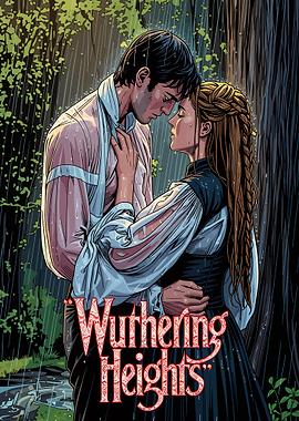 Wuthering Heights Couple in Rain