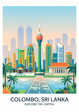 Colombo Sri Lanka Skyline