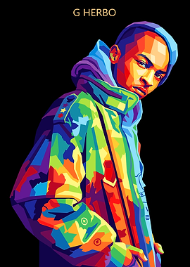 G Herbo Pop Art Portrait