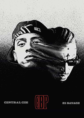 Central Cee and 21 Savage GBP Poster