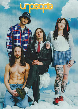 Unpeople Band Posing in Clouds