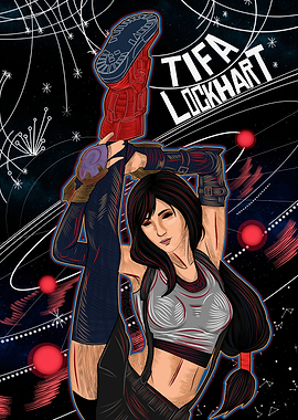 Tifa Lockhart in a dynamic pose